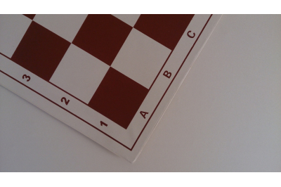 Tablero de ajedrez plegable vinílico 20"(51 cm) ROJO